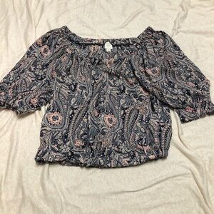 Roan and Ryan Paisley Blouse
